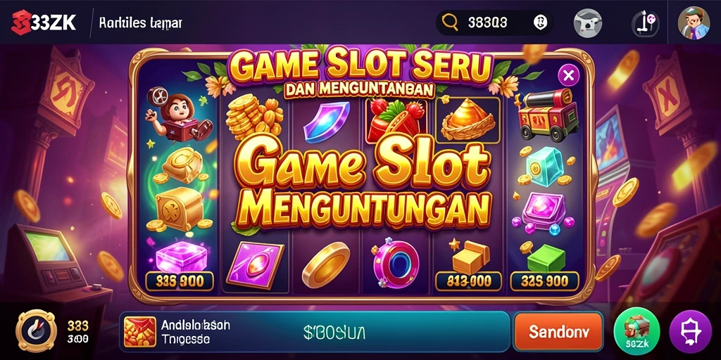Tampilan menarik dari gameplay Slot 33ZK yang mendebarkan.