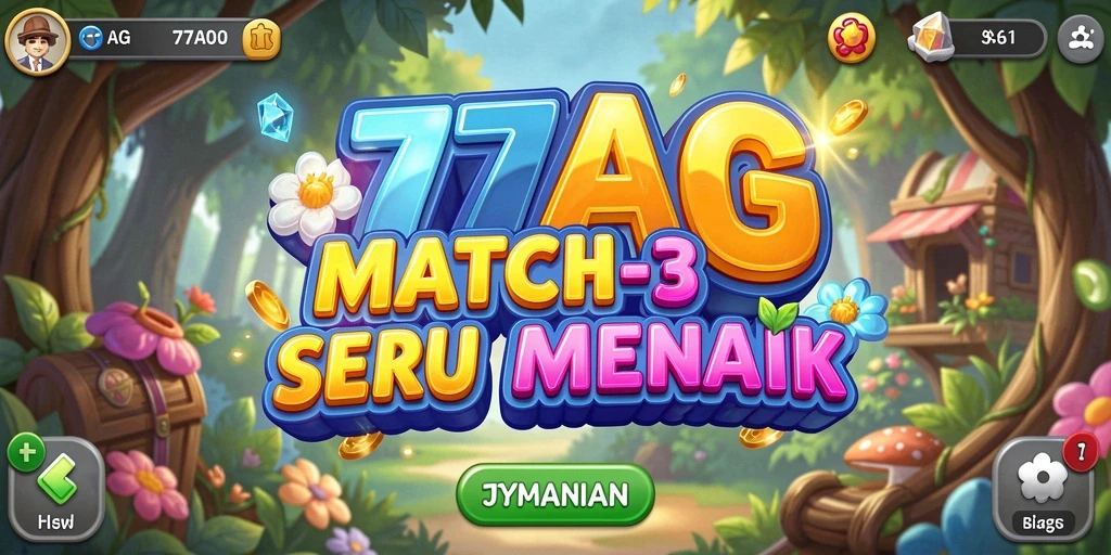 Tampilan gameplay 77AG yang penuh warna dan seru.