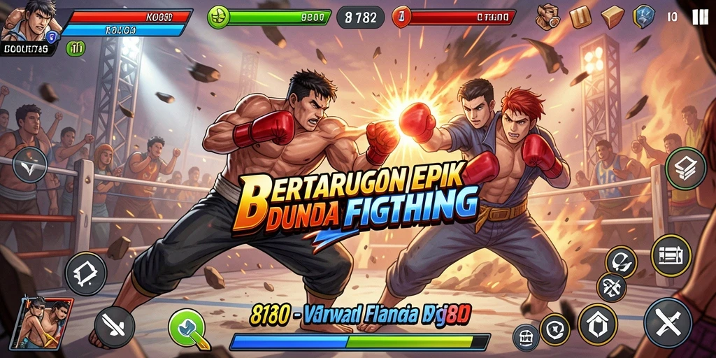 Tampilan pertarungan seru dalam gameplay 8180
