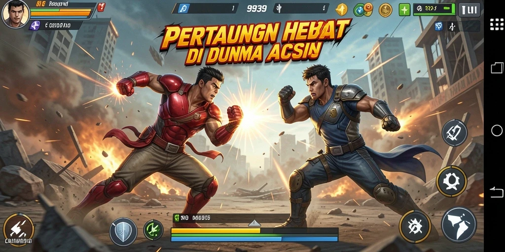 Screenshot gameplay 9939 menampilkan aksi pertempuran yang mendebarkan.