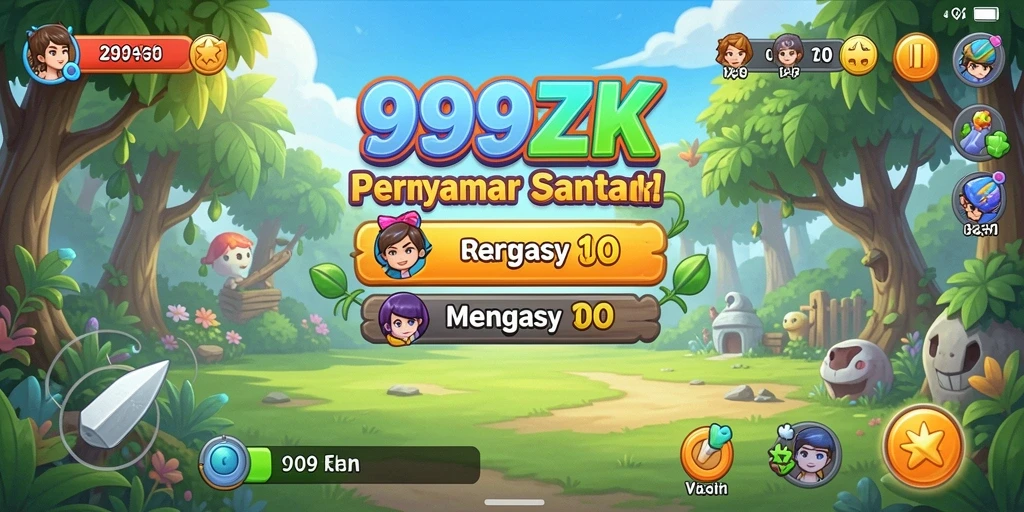 Tampilan gameplay santai dan menghibur di 999ZK.