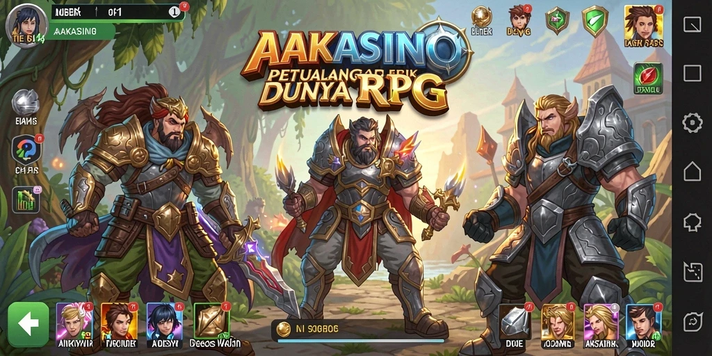 Gameplay RPG yang intens dan mendalam di AAKASINO