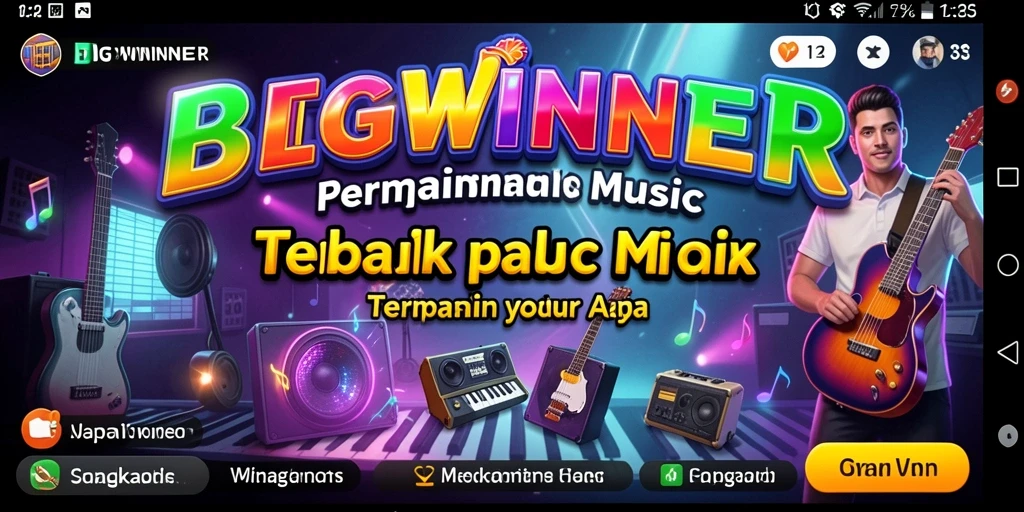Tampilan gameplay BIGWINNER yang penuh warna dan menarik.