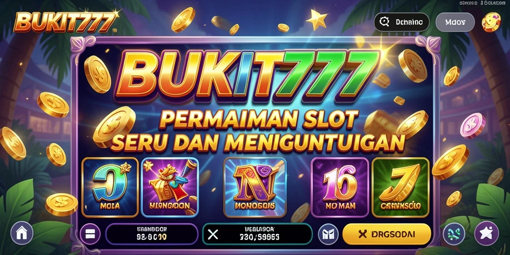 Screenshot gameplay BUKIT777 menampilkan keseruan putaran Slot.
