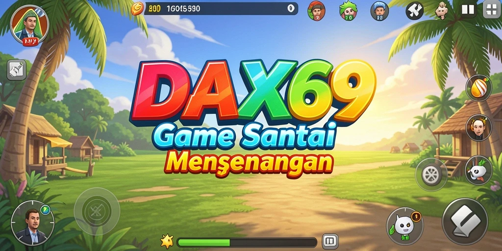 Tampilan gameplay DAX69 yang menarik dan penuh warna.