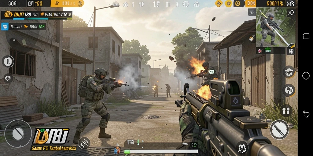 Tampilan mendebarkan dari gameplay DUIT188 yang penuh aksi.