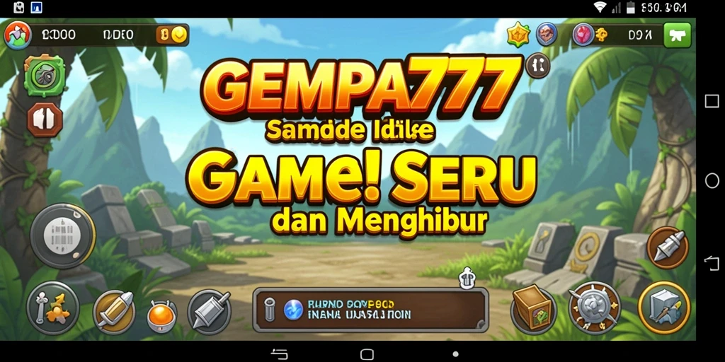 Tangkapan layar GEMPA777 menunjukkan aksi menarik dan gameplay idle yang seru.