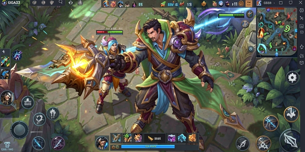 Tampilan gameplay GIGA33 yang seru dan penuh aksi.