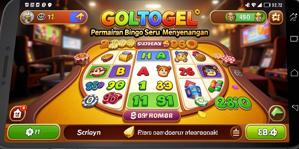 Tampilan permainan Bingo di GOLTOGEL yang menarik dan interaktif.