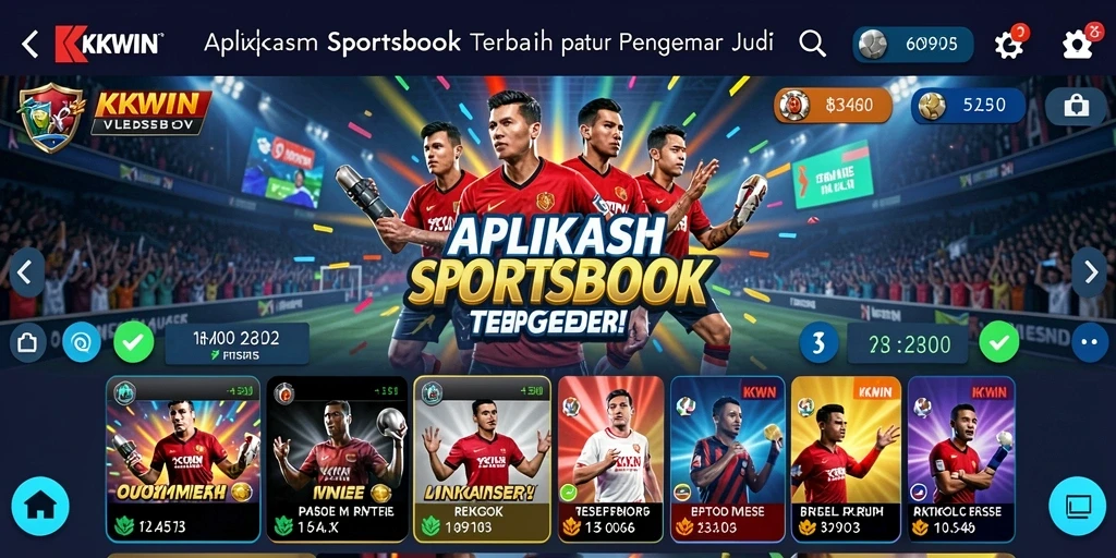 Tampilan antarmuka permainan sportsbook pada KKWIN yang menarik.