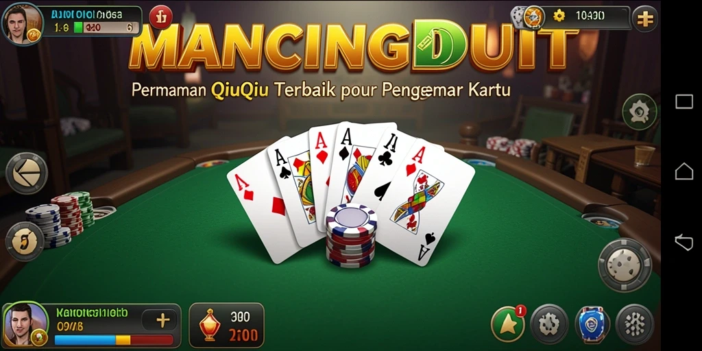 Tampilan gameplay seru MANCINGDUIT dengan kartu QiuQiu.