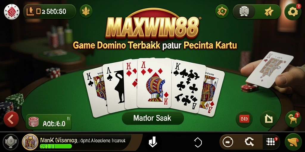 Tangkapan layar gameplay menarik dari MAXWIN88 dengan aksi Domino.
