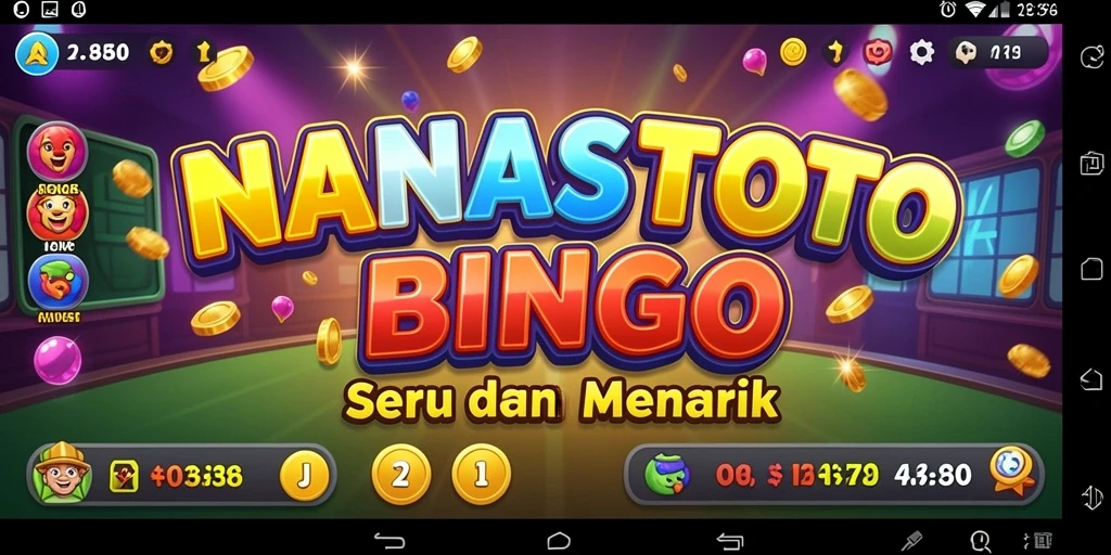 Screenshot gameplay NANASTOTO yang menunjukkan suasana seru permainan Bingo.