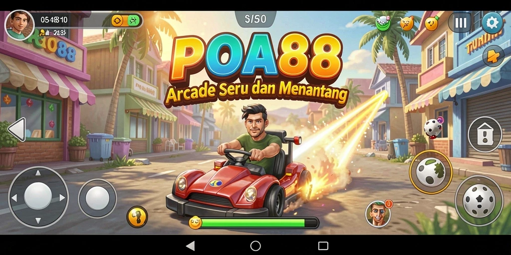 Tampilan gameplay seru dalam POA88 yang menantang.
