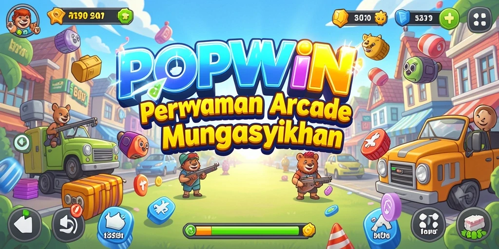 Tampilan menarik dari gameplay <strong>POPWIN</strong> yang penuh warna dan aksi seru.