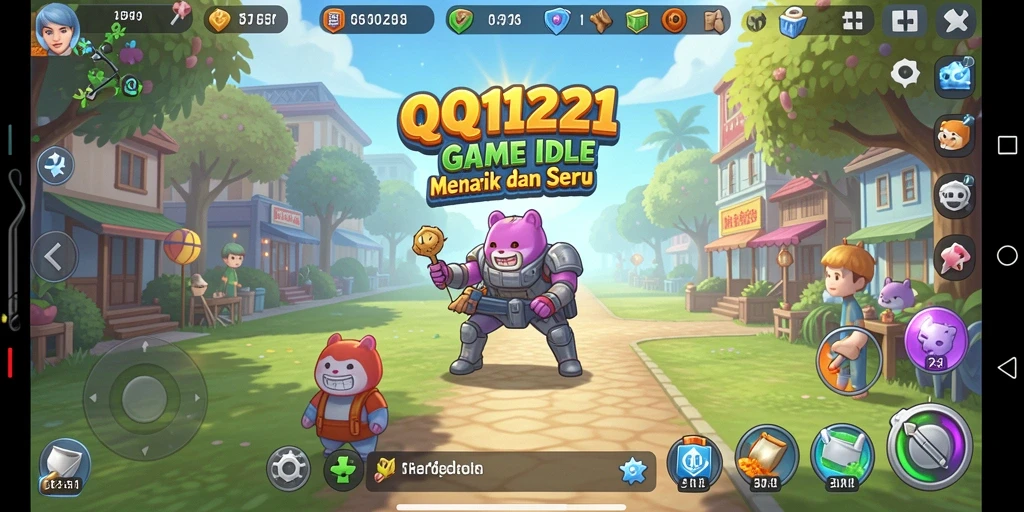 Menampilkan karakter yang berkembang dalam gameplay santai