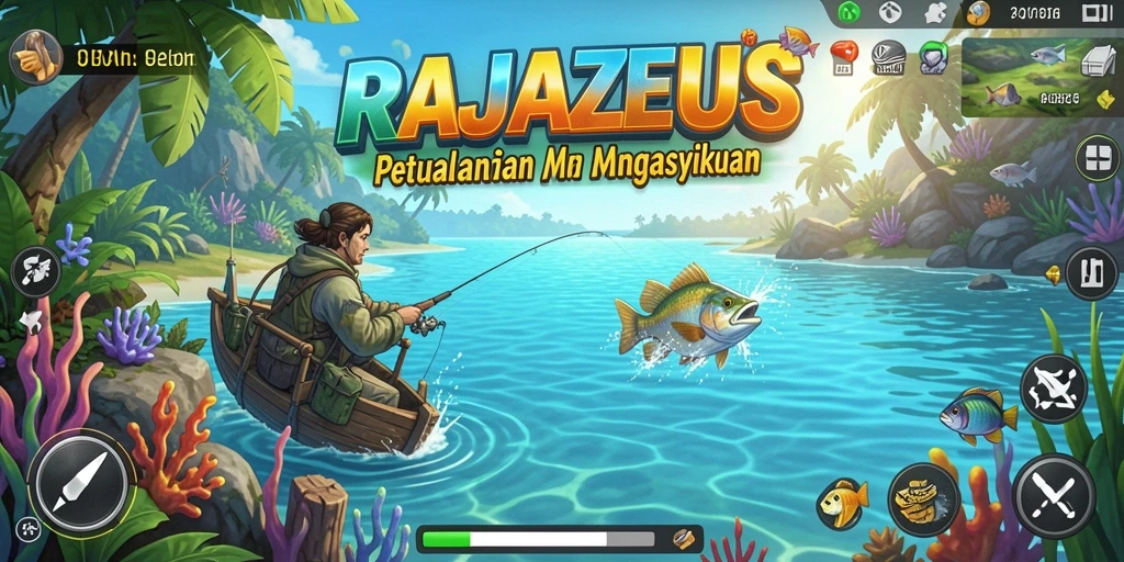 Tangkapan ikan yang menakjubkan dalam gameplay RAJAZEUS.