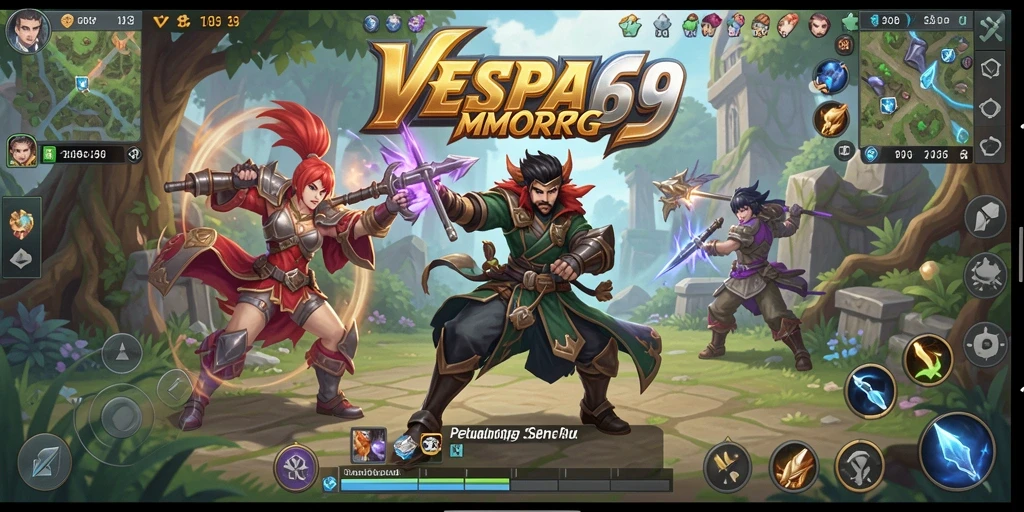Screenshot VESPA69 menampilkan petualangan menarik dalam MMORPG.