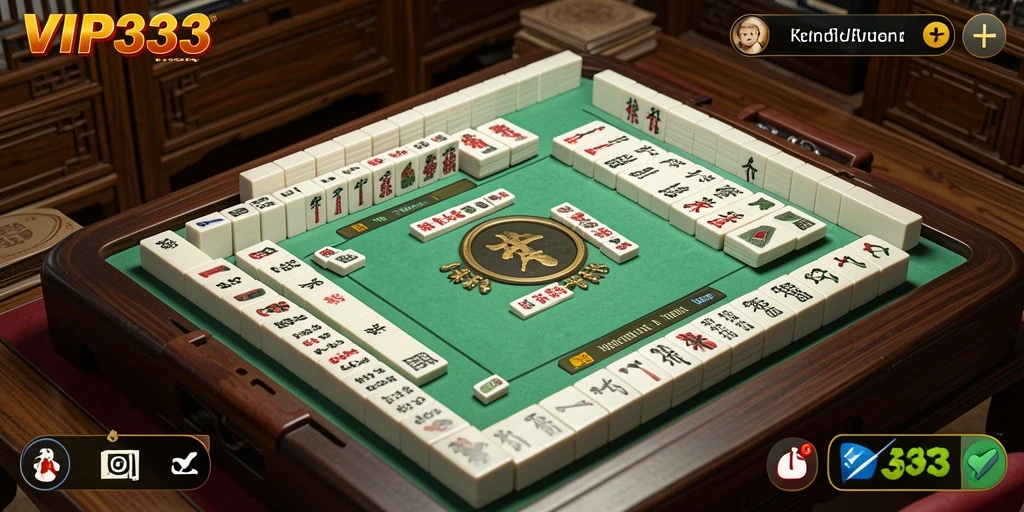 Tampilan screenshot gameplay VIP333 yang mendebarkan dengan desain Mahjong.