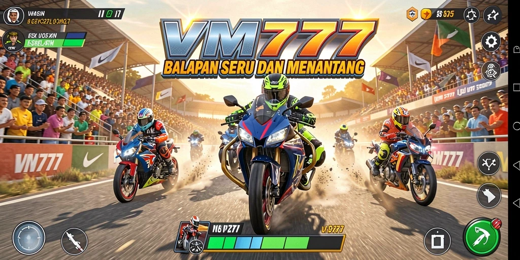 Gameplay balapan yang seru dan mendebarkan di VM777.