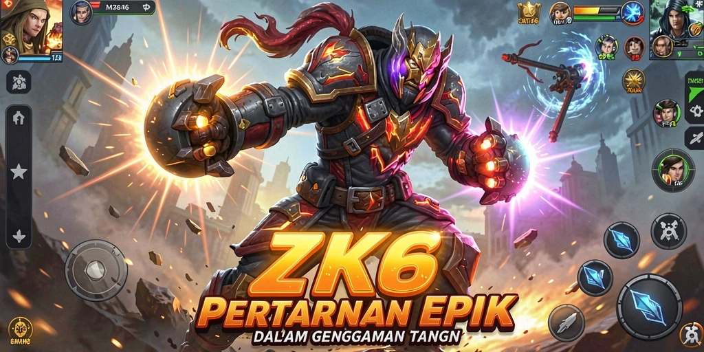 Gameplay ZK6 menunjukkan aksi pertarungan yang mendebarkan dan karakter beragam.